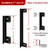 MOSECYOU Door Latch Guard Plate 7” with 1” Offset Cover, Outswing Door Security Protector Shield, Heavy Duty Version, Door Knob/Deadbolt Latch Protector Plate (1 Pack)