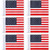 Oudain Golf Flag with Tube Inserted Waterproof Putting USA Golf Target Flag 420d Nylon Mini Pin for 250th Anniversary Yard Indoor Outdoor Veterans Day Patriotic Backyard Garden, 8 x 6 Inch(6 Pcs)