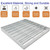 DuuMuut Galvanized Steel Drain Grate 12x12 in for NDS Catch Basin, B-Class 28100 lbs Heavy-Duty Outdoor Driveway Trench Drainage Grate for Polylok, Square Metal Channel Sewer Cover (True 11.7x11.7)