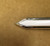 Vintage Style 5/8" White & Chrome Side Body Trim Molding - Formed Pointed Ends