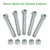 Camotokiit Grade 5 Shear Bolts for Rotary Cutters 1/2" x 3-1/2" with Nylock Nuts - 5 Pack (Grade 5:1/2" X 3-1/2")