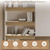 Zebrabox 35x16 inch PVC Faux Wood Wire Rack Covers with12 Holders,Set of 6,Shelf Cover for Wire Shelving,Durable and Moisture-Resistant Shelves Cover for Store,Pantry,Kitchen,Removable Closet,Office
