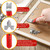 Feekoon Glazier Point Driver, Glazier Setting Tool with 100 Push Points, Glazing Push Point Driver Tool for Framing Glass Picture Cross Stitch(Red,1 Pack)