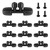 10PCS 5/16'' to 1/4'' Drip Irrigation Fittings with 4PCS Plug, Kalolary Quick Connect Drip Irrigation Part for 8/12mm to 4/7mm Tube 4 Way Anti-Leak Locked Splitter Fitting for Garden Irrigation System