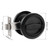 PATIKIL Round Recessed Door Lock for 35-55 mm Thick Door Panel, Stainless Steel 304 Hidden Recessed Cup Door Handle, Furniture Pulls Latch Knob for Privacy Pocket Door, Black
