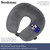 Brookstone Microbead Travel Head and Neck Pillow Lightweight and Plush with Phone or Headphone Pocket, Dark Grey