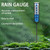 Rain Gauge Outdoor, Rain Gauges Outdoors Best Rated, Accurate Rain Measure Gauge for Garden, Thickened Tube Rain Meter with Stake, Adjustable Height & Large Font Water Gauge for Rain, Easy to Read
