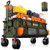 48" L Collapsible Wagon Cart Foldable, 560lbs Weight Capacity 300L Heavy Duty Folding Beach Wagons with Big All-Terrain Wheels, Utility Carts for Groceries, Shopping, Camping, Sports - Green