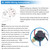 ZE-268S6 Ceiling 3 Speed 4 Wire Switch Compatible with Hunter Ceiling Fans, Lamps and Wall Lights (Nickel Pull Chain)
