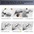 6 Pack Cabinet Door Hinge Repair Plates, Metal Cabinet Hinge Repair Replacement Kit, Cabinet Hinge Repair Brackets, Hinges Repair Fixing Plates with Screw for Kitchen Cupboard Door Locker Cabinet Door