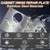 6 Pack Cabinet Door Hinge Repair Plates, Metal Cabinet Hinge Repair Replacement Kit, Cabinet Hinge Repair Brackets, Hinges Repair Fixing Plates with Screw for Kitchen Cupboard Door Locker Cabinet Door