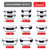 EATEX 24pc Glass Storage Containers with Lids, 12 Set Glass Food Storage Containers with 12 Airtight Lids, Pantry Kitchen Meal Prep Containers for Lunch, Freezer Storage Containers, Oven Safe