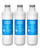 AQUA CREST LT1000PC ADQ747935 MDJ64844601 Refrigerator Water Filter, Replacement for LG® LT1000P®, LT1000PC, LT1000PCS, ADQ74793501, ADQ74793502, LFXS26973S, Kenmore 469980, 9980, 3 Filters
