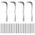 Spring Hinge Tension Pin Replacement Kit, Includes 20 Stainless Steel Shelf Pins and 4 Pieces Hex Wrenches, Metal Dowel Pegs Shelf Support Pins Kit for Automatic Closing of Door Hinges on Garage Doors