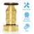 Fire Hose Nozzle 2" NPSH/NPT Brass Fire Equipment Spray Jet Fog,100 psi 75 gpm Heavy Duty Industrial Fog Nozzle