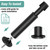 KOLAKO Door Stopper, Door Stop Black - 4.4 Inch, Door Stoppers Bumper Wall Protector with Soft Rubber Tips, 2 Pack, Matte Black