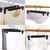 Lamitocs 30 Pack Skirt Hangers，Pants Hangers with Clips，360 ° Swivel Hooks Space Saving Hangers for Pants, Skirts, Clothes, Jeans, Black