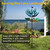 LimeHill Wind Spinner for Yard and Garden - Large Metal Windspinners for Outdoor Decorations (Blue Lotus (24 X 84 Inches))