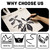 Fabric Markers Permanent for Clothes, 6 Pack Black Dual Tip with Fine and Chisel Tips Paint Pens for Clothing Canvas Tote Bags T-Shirt and Shoes, Non Toxic Ink for Kids and Adults