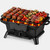 Hibachi Grill Outdoor, Portable Mini Charcoal Grill, Pre-Seasoned Cast Iron, Small Japanese Yakitori Tabletop Skillet Grill Stove for Outdoor Camping