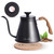 Harriet Gooseneck Kettle with Thermometer for Pour Over Coffee and Tea, 37 fl oz, Stainless Steel, Durable 3-Layer Base, Ideal Spout for Precision Pouring, Compatible with all Stove Tops, Black