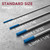 ARCCAPTAIN TIG Welding Tungsten Electrode 10-Pack 0.04" x 7" (Blue - 2% Lanthanated, WL20/EWLa-2)