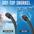 WATERTIME Snorkeling Gear for Adults Diving mask and Snorkel Goggles Dry Breathing Tube (Black)