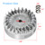 FVRITO Aluminum Flywheel 10krpm for Predator 212 Non hemi Engine Ghost 212cc 224cc 69730 69736 6.5hp GX200 196cc BSP Tilly Coleman CT200U BT200X Mini Bike Performance Parts with Key & Valve Springs