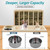MOBYKE 3 in 1 Rabbit Hay Feeder with Litter Box, Wood, Mess Proof, for Guinea Pig, Chinchillas, Hamster, Dwarf Rabbit