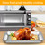 GWBSXM Convection Toaster Oven Replacement Tray Parts for BLACK DECKER 8 Slice Extra Wide Convection Toaster Oven, 14.6×8.8 IN Food Grade Grill Pan Grill Plate Rack Tray Crisper Plate Accessories