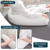 SyMax 7.8"x76" Body Pillow for King Bed, Long Round Body Pillow for Adults, Memory Foam Bolster w/Removable Velvet Cover, Headboard Gap Filler Pillow, White