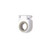 Spectrum Mop and Broom Holder Wall Mount with Non Slip Gripping Loops for Laundry Room Closet Garage and Utility Storage, Wall Mounted Broom Holder Organizer with Three Hooks, White