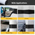 Garage Wall Protector, 2 Roll Garage Car Door Protector Bumper Guard for Car Doors Anti-Collision Waterproof Inflaming Ultra Self Adhesive EVA Foam for Warehouse (2 ROLL: 79" x 8" x 1/4")