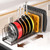 ORDORA Pots and Pans Organizer under Cabinet with Pan Holder: Expandable 11.8"-22.8" Kitchen Cabinet Organizer Rack, 12 Adjustable Dividers Storage for Cookie Sheets, Cutting Boards & Lid, Bronze