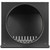 Vent Systems 10" Inch Supply Vent Cover with Rubber Gasket - Graphite Black Galvanized Steel - Robust and Weatherproof Outdoor Air Intake Box - Duct or Surface Mounting - Rain, Snow Protection