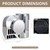 AOLIHAN 12V Snail Air Horn Train Horn for Motorcycle,Super Loud Air Horn Kit with Truck and Car, Motorbike Compatible - 150DB Train Sound for Boats & Pickups