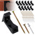 CNQLIS Squeaky Wood Relief Floor Repair Kit Can be Safely Used on Any 5/8 inch or Thicker subfloor,Eliminating Squeaky Floor Sounds,with Holes(Black,12 Pcs)