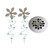 DrainWig Shower Drain Hair Catcher – Disposable Bathroom Hair Trap, Easy to Install in Shower Drain Cover, Helps Prevent Clogs – As Seen on Shark Tank – Silver Flower (2-Pack)