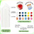 MTLEE 48 Pcs DIY Candle Painting Kit Include White Candles Colorful Acrylic Paint Strips and Paintbrushes for Crafts Making Wedding Birthday Party Centerpiece (Pillar)