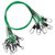 Alwonder 50-Pack Fishing Leaders, Fish Line Stainless Steel Wire with Swivel Snap, High-Strength 30LB Hi-Low Rig Fishing Wire Leader Fishing Tackle Gear Connector for Lures Baits Rigs Hooks Green 10IN