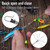 Alwonder 50-Pack Fishing Leaders, Fish Line Stainless Steel Wire with Swivel Snap, High-Strength 30LB Hi-Low Rig Fishing Wire Leader Fishing Tackle Gear Connector for Lures Baits Rigs Hooks Green 10IN