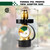 100 lb Propane Tank Adapter with Gauge, Propane Gauge for 100 lb Propane Tank, Universal Fit Pol to Qcc1 Propane Tank Adapter Converts Pol to Qcc1 / Type 1 - Old to New Connection Type, Solid Brass