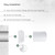 Vent Systems 5" Inch White Air Vent Duct Connector Flange - HVAC Plastic Vent Pipe Adapter with Mounting Plate - Round Straight Wall Mount Plate for Home Exhaust Fan, Bathroom, Kitchen Ventilation