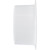 Vent Systems 5" Inch White Air Vent Duct Connector Flange - HVAC Plastic Vent Pipe Adapter with Mounting Plate - Round Straight Wall Mount Plate for Home Exhaust Fan, Bathroom, Kitchen Ventilation