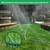 Watoo 2026 Sprinkler Hose & Soaker Hose for Yard - 150 FT Reinforced Flat Garden Hose with Holes, Heavy Duty No-Kink Lawn Irrigation Hose (Includes Stakes, High Pressure Spray)