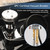 LukLoy Salon Shampoo Bowl Faucet Vacuum Breaker Kit with Hair Shampoo Brush, Shampoo Bowl Hose and Sprayer Replacement Part