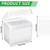JiaUfmi 1100Pcs Dental Picks Plastic Toothpick Oral Hygiene 2 Way Interdental Brush Stick