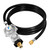 GGC 10 FT Two Stage Propane Regulator with Hose, Standard POL Connection to 20-100 lb Propane Tanks, 3/8in Female Flare Fitting for Grill, Heaters, Gas Generator