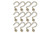 Utopia Alley Shower Hooks - Shower Curtain Rings for Bathroom - Rust Proof Shower Curtain Hooks for Shower Curtain or Liner - Set of 12, Gold