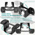 AICWIOO Universal Ceiling Fan Mounting Bracket Complete Kit with Hanger Ball - 2.0mm Heavy Duty Steel - Fits 1-Inch Downrods - for Flat & Low Slope Ceilings (≤10°) - Includes All Mounting Hardware